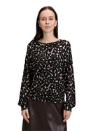 PolkaDot Round Neck Jumper - Brown/beige