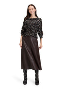 PolkaDot Round Neck Jumper - Brown/beige