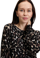 PolkaDot Round Neck Jumper - Brown/beige