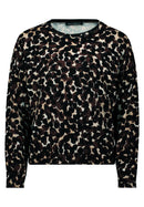 PolkaDot Round Neck Jumper - Brown/beige