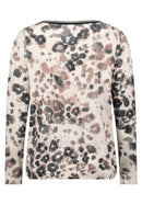 BateauNeck Animal Print Tee - Beige/taupe