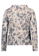 Animal Print Sweatshirt - Beige/taupe