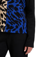 Animal Print Jumper - Patch Black/blue