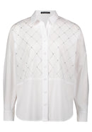Long Sleeve Blouse - Bright White