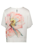 Floral Print T-Shirt - Patch Cream & Rose