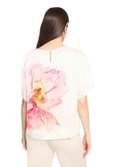 Floral Print T-Shirt - Patch Cream & Rose