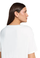 Placement Print T-Shirt - Patch Cream & Green