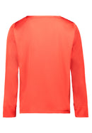 Plain Round Neck Blouse - High Risk Red