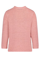 3/4 Sleeve Round Neck Jumper - Pink Dolphin