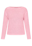 Bateau Neck Jumper - Sea Pink