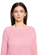 Bateau Neck Jumper - Sea Pink