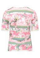 Floral Print T-Shirt - Rose & Cream
