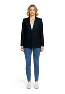 Single Breasted Blazer - Dark Sky