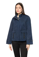 Stand Up Collar Jacket - Dark Sky