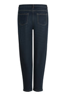 7/8 Length Jeans - Dark Blue Denim