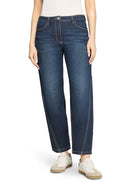 7/8 Length Jeans - Dark Blue Denim