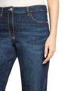 7/8 Length Jeans - Dark Blue Denim