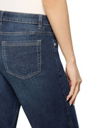 7/8 Length Jeans - Dark Blue Denim