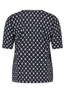 SS Graphic Print T-Shirt - Blue/cream