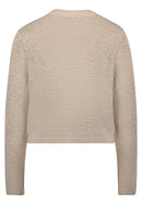 3/4 Sleeve Round Neck Cardigan - Grey Mist