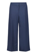 3/4Length Wide Leg Trouser - Dark Sky