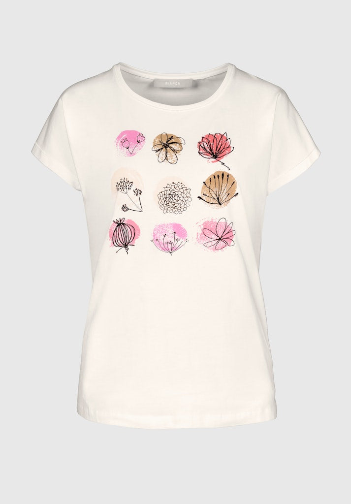 Natural Touch Print T-Shirt - White