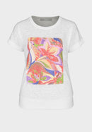 Natural Touch Front Print T-Shirt - Cream