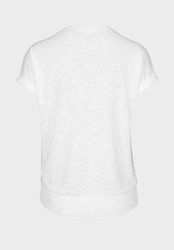 Natural Touch Front Print T-Shirt - Cream