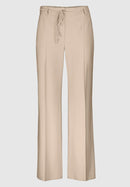 Natural Touch Wide Leg Trousers - Cookie