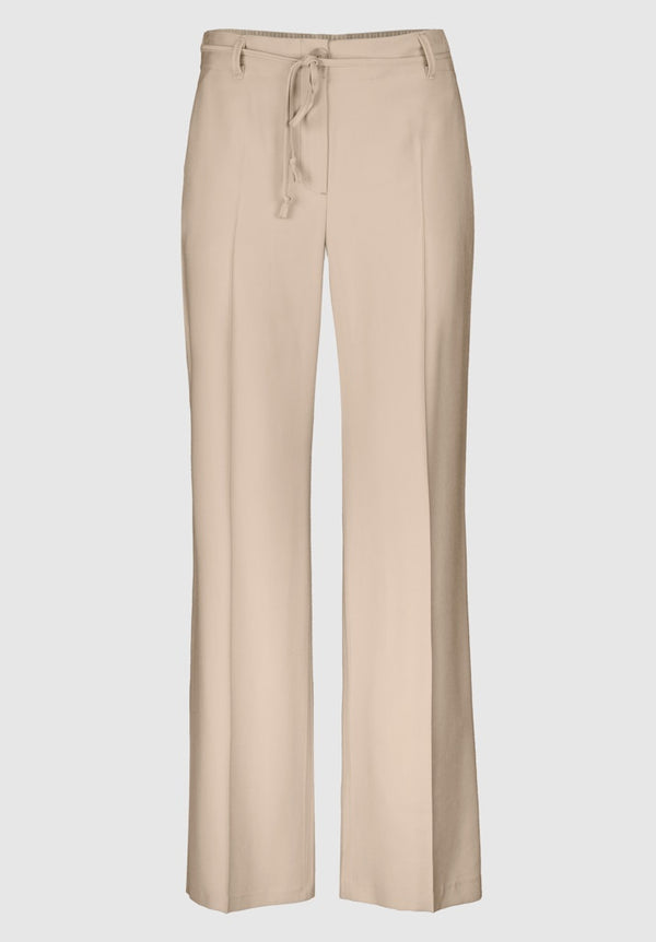 Natural Touch Wide Leg Trousers - Cookie