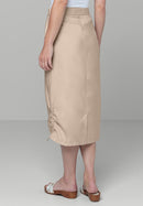 Natural Touch Midi Skirt - Cookie