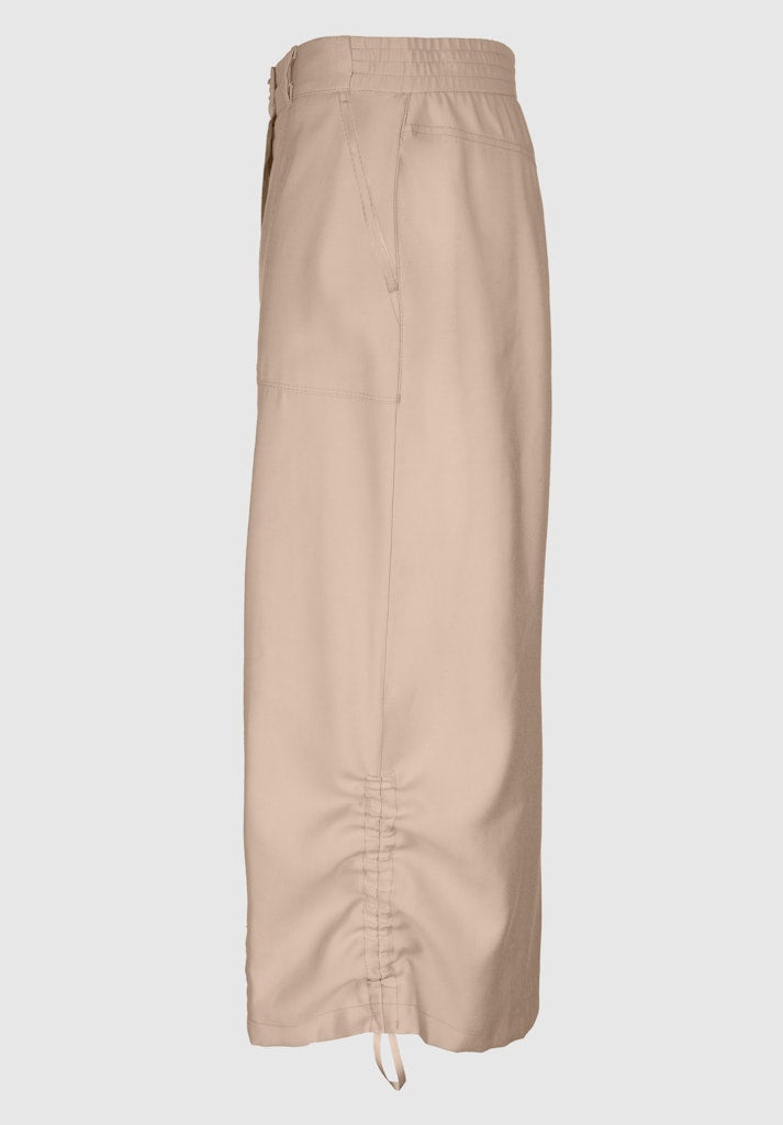 Natural Touch Midi Skirt - Cookie