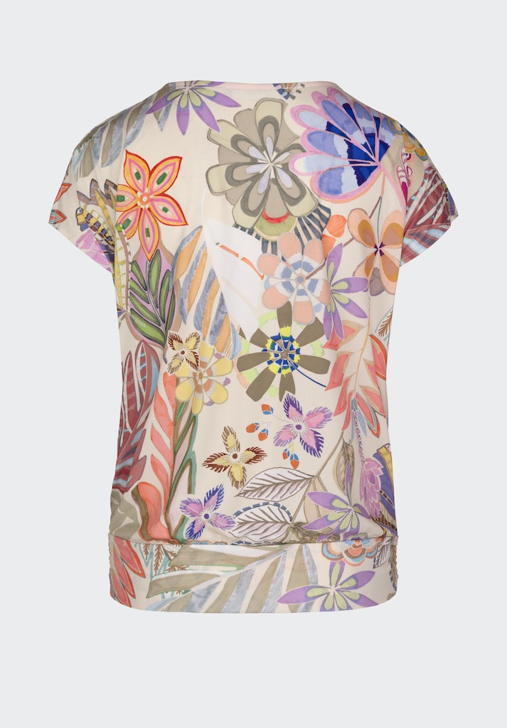 Natural Touch Print T-Shirt - Beige