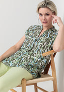 Urban Jungle Slip On Blouse - Green