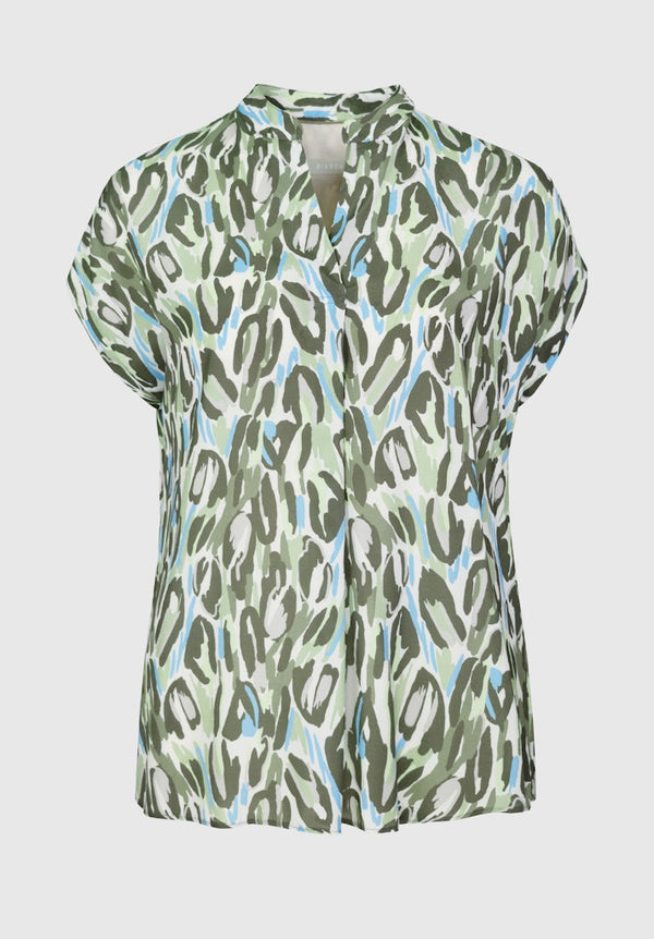 Urban Jungle Slip On Blouse - Green