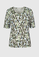 Urban Jungle V Neck Shirt - Green