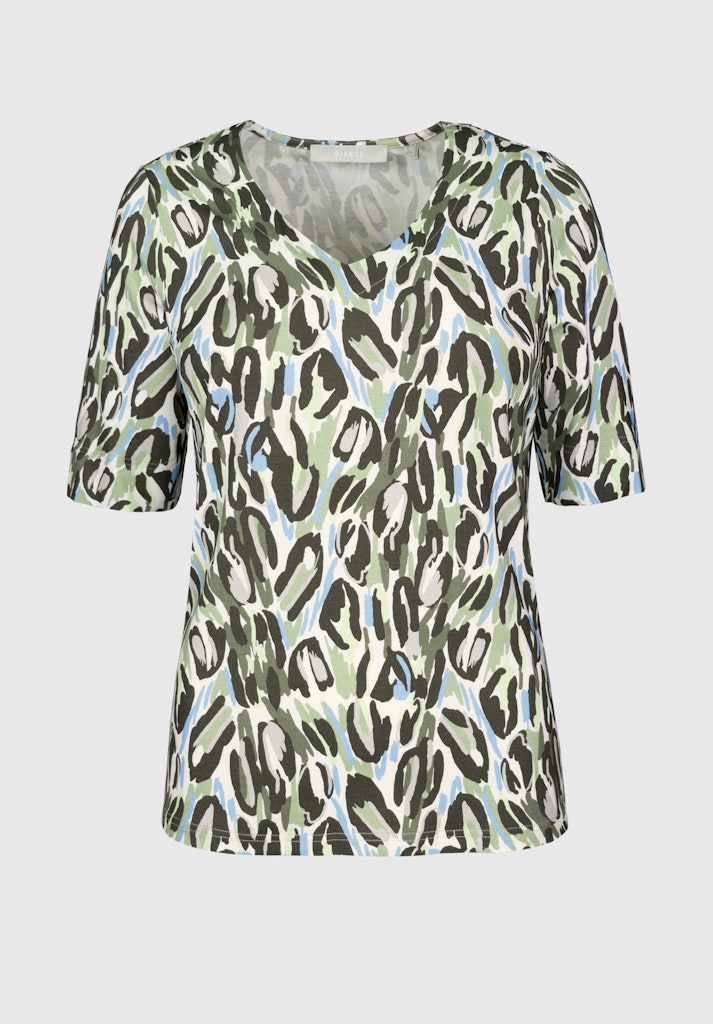 Urban Jungle V Neck Shirt - Green
