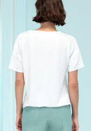 Enjoy Life Front Motif T-Shirt - White