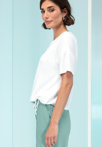 Enjoy Life Front Motif T-Shirt - White