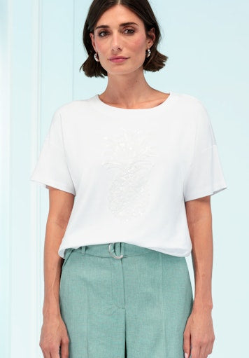 Enjoy Life Front Motif T-Shirt - White