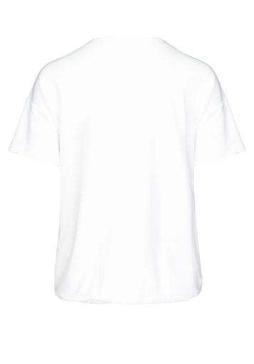 Enjoy Life Front Motif T-Shirt - White