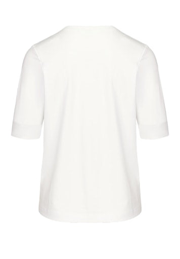 Enjoy Life Front Print T-Shirt - White