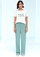 Enjoy Life Front Motif T-Shirt - White