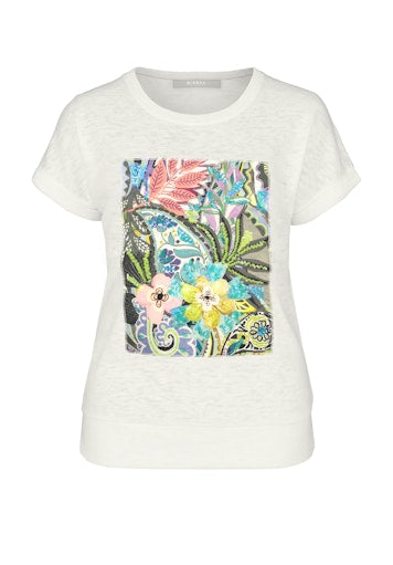 Enjoy Life Front Print T-Shirt - White