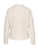 Soft Skills Round Neck Jacket - Chalk Melange