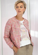 Soft Skills Tweed Jacket - Red