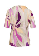 Soft Skills V Neck Print T-Shirt - Red