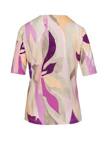 Soft Skills V Neck Print T-Shirt - Red