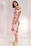 Bianca Soft Skills Print Dress - Red