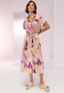 Bianca Soft Skills Print Dress - Red